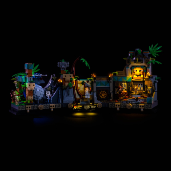 LED-Beleuchtungs-Set für LEGO® Indiana Jones Tempel des goldenen Götzen #77015
